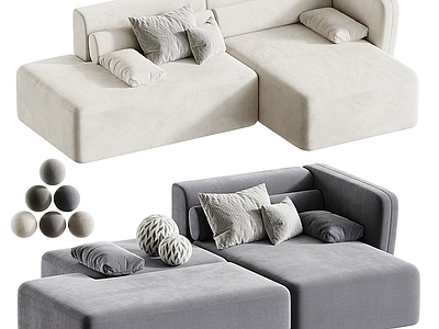 极简模块沙发