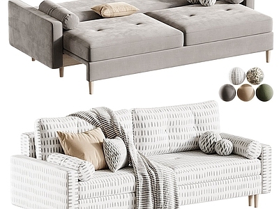 现代简约沙发床