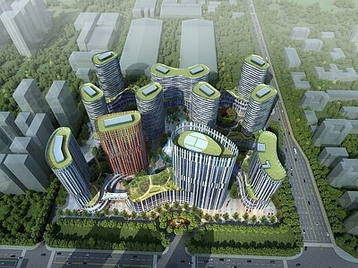 现代主义创业园区 办公楼 创业园区