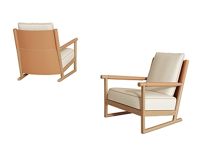 日式单人沙发 休闲沙发 单人沙发 实木沙发 扶手沙发