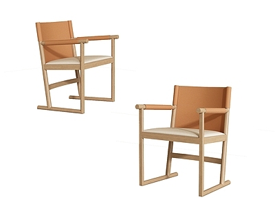 原木风休闲椅 单椅 休闲椅 实木单椅 餐椅