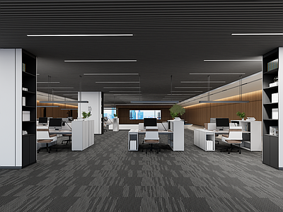 现代简约办公室 办公室 办公空间