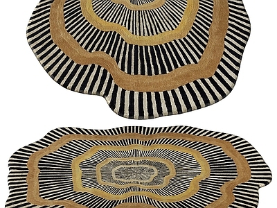 现代艺术风异形地毯