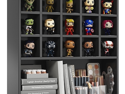 现代简约手办柜