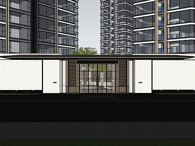 新中式售楼处建筑