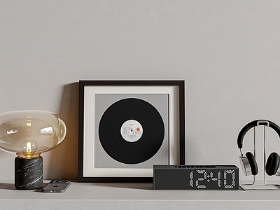 现代简约摆件组合 意式饰品摆件 台灯 挂画 电视柜摆件 玄关柜摆件