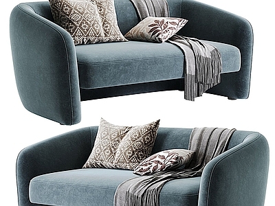 现代简约双人沙发