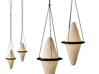 侘寂吊灯组合 中古石膏吊灯