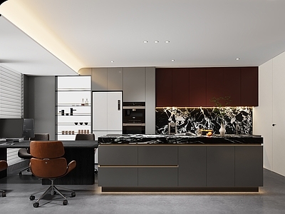 现代简约大平层客餐厅