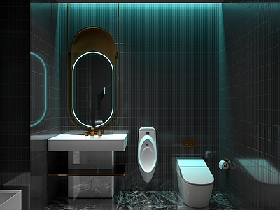 现代轻奢酒店卫生间