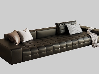 意式极简多人沙发 现代意式多人沙发 现代意式皮质沙发