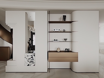 意式极简玄关 装饰柜 柜子