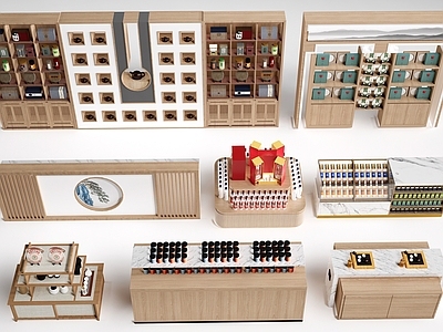 现代文创展架 文创展柜 置物架