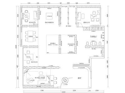 全屋定制 家装公司展厅 全屋定制展厅 施工图
