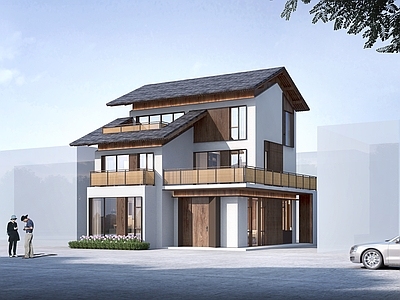 新中式别墅外观