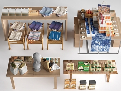 现代文创展台 文创展柜   文创展架   民俗小品