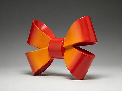 极简主义雕塑摆件 蝴蝶结 雕塑 摆件 AI渲染 美陈