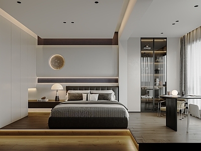 现代极简主卧 现代极简卧室