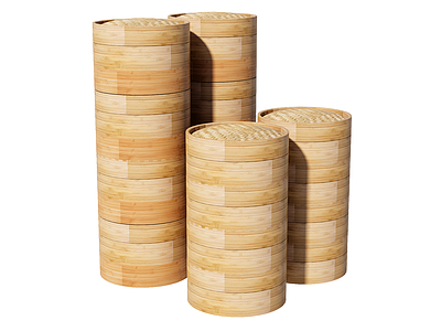 原木风厨具 传统厨具 蒸笼 小笼包蒸笼