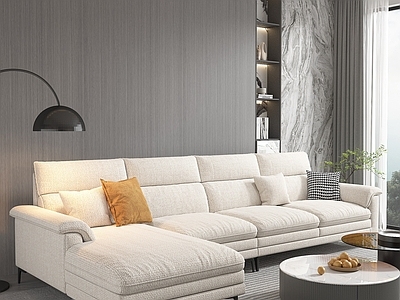 现代简约L型沙发