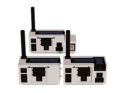 现代简约灶台 户外灶台 窑炉 烧烤炉 披萨炉