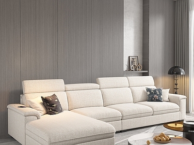 现代简约L型沙发