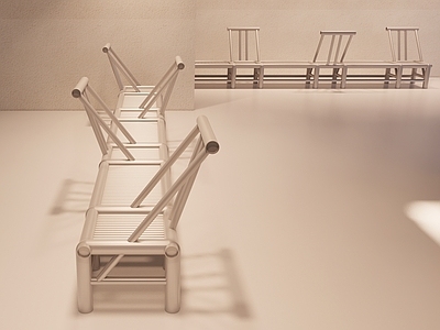 极简休闲椅 极简金属休闲椅 竹制金属休闲长椅 极简金属长椅 竹制金属休闲椅子 休闲长条金属竹椅