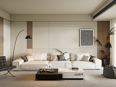现代简约家居客厅 客厅空间 电视背景 沙发背景 阳台空间