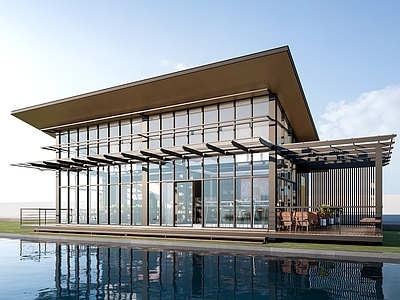 现代民宿建筑 驿站建筑 商店建筑  咖啡厅建筑  小公建