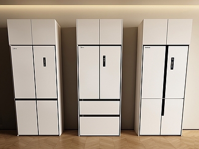 现代简约冰箱 现代冰箱 冰箱 嵌入式冰箱 对开门冰箱 法式冰箱