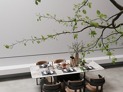 现代简约家居餐厅