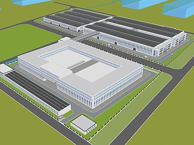 现代厂房 工厂 产业园 物流园