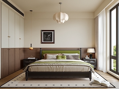 中古风主卧 中古风卧室 主卧 次卧