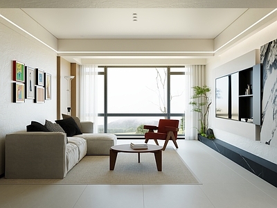 现代简约家居客厅
