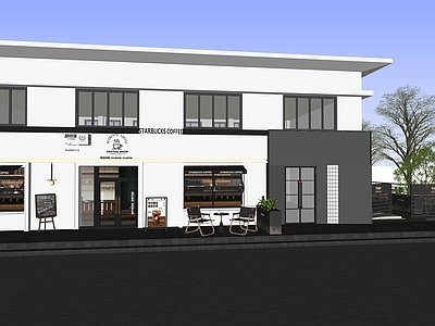 现代简约商业综合体景观