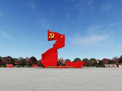 红色文化景观文旅项目景观 党建雕塑 党建公园 红色文化 景观雕塑 雕塑小品