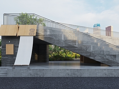 粗野主义展览馆 M门头