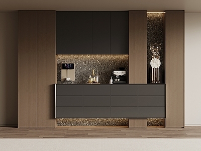 现代极简酒柜 现代意式餐边柜
