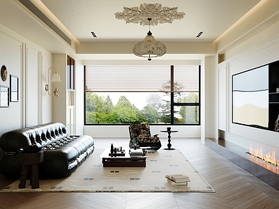 中古风家居客厅