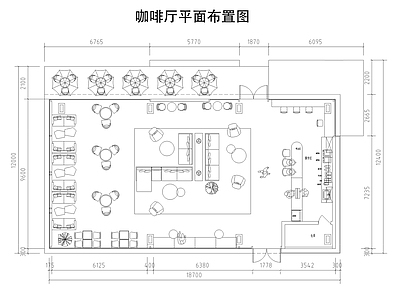 现代咖啡厅 咖啡厅 施工图