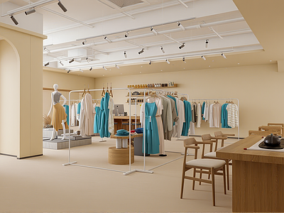 现代服装店 服装店