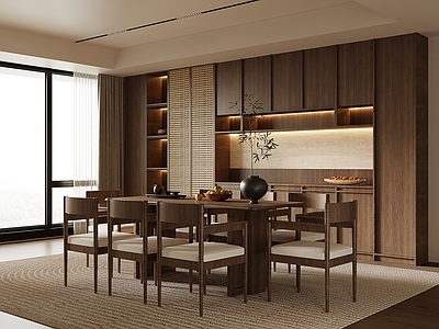 新中式岛台餐厅