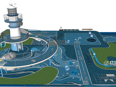 现代儿童友好型景观儿童游乐空间