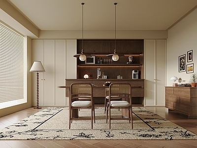 奶油风家居餐厅