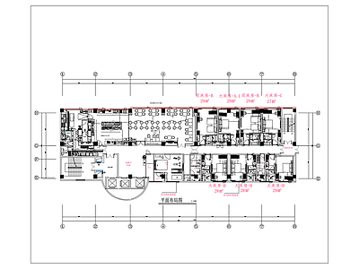 现代其他餐饮空间 自助餐厅 酒店自助餐 宾馆自助餐 施工图