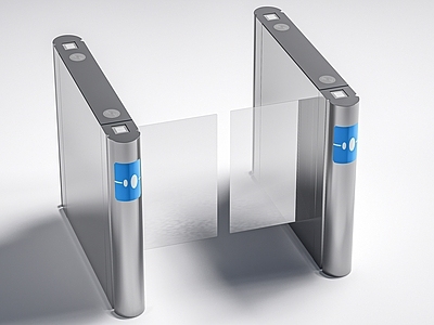 极简主义设备设施 现代入口闸机 门禁机  大堂门禁