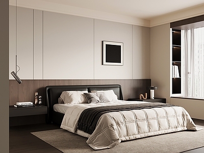 现代极简次卧 现代意式卧室