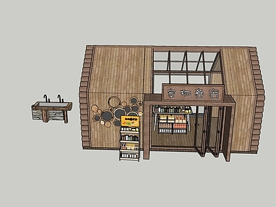 原木风小公建 农场小屋 宠物商店 原木建筑 农场工坊