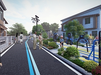 新中式运动空间 乡村运动健身区 运动休闲节点 公园运动活动区 老年人康养运动 健身器材锻炼