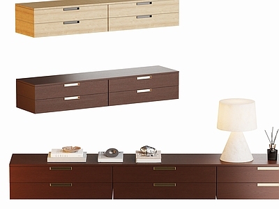 现代简约斗柜 真皮悬浮电视柜